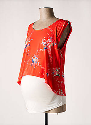 T-shirt / top maternité imprimé fleurs orange BALLOON femme