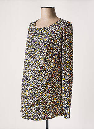 Pull maternité stretch jaune POMKIN femme
