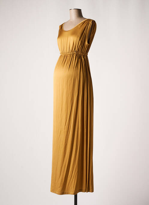 Robe maternité col rond or POMKIN femme