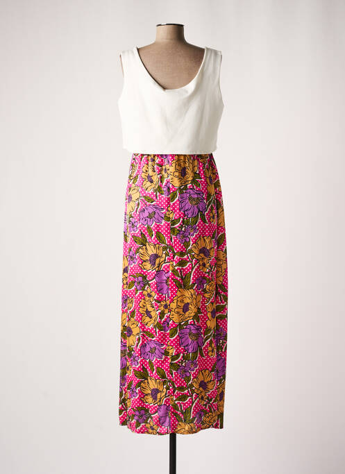 Robe maternité col v beige POMKIN femme