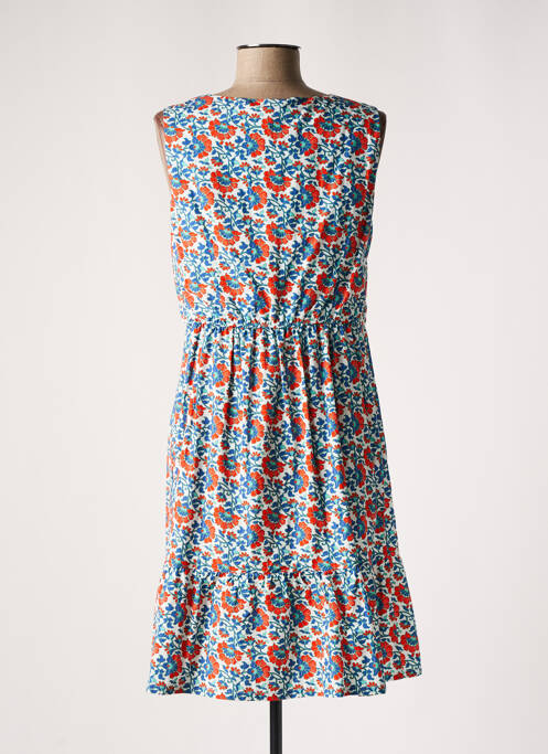 Robe maternité col v bleu BALLOON femme