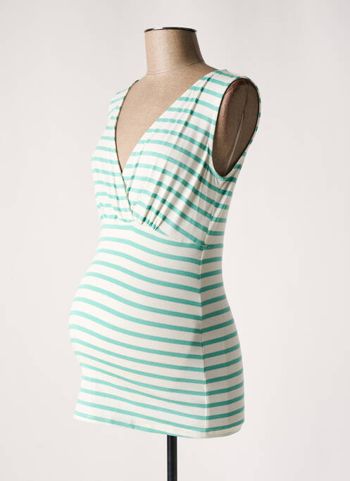 T-shirt / top maternité sans manche vert BALLOON femme