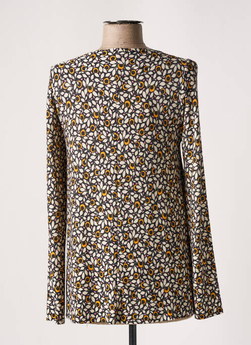 Pull maternité jaune POMKIN femme