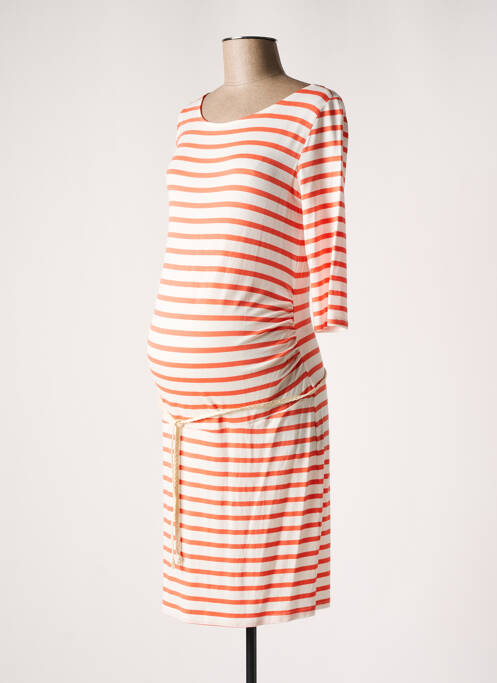 Robe maternité orange BALLOON pour femme