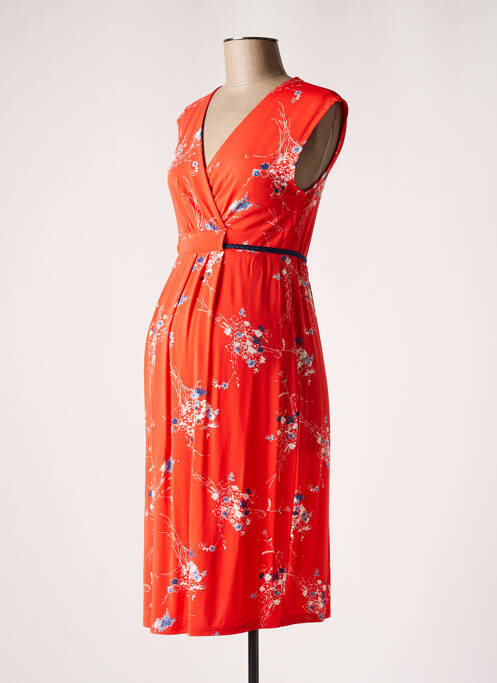 Robe maternité orange BALLOON pour femme