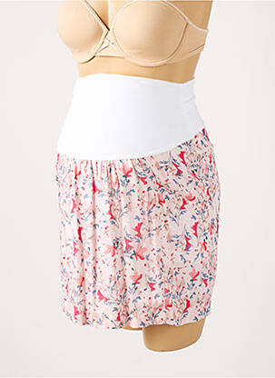 Jupe maternité imprimé fantaisie rose BALLOON femme