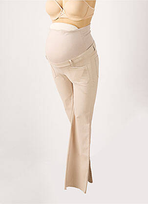 Pantalon maternité poches beige BALLOON femme