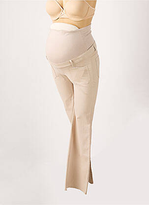 Pantalon maternité beige BALLOON pour femme
