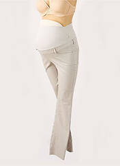 Pantalon maternité beige BALLOON pour femme seconde vue