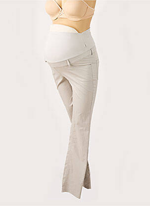 Pantalon maternité beige BALLOON pour femme
