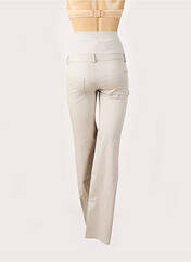 Pantalon maternité beige BALLOON pour femme seconde vue