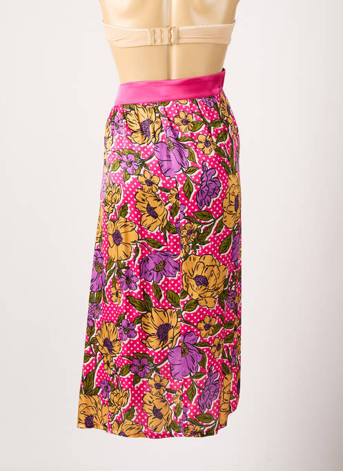 Jupe maternité imprimé fleurs rose POMKIN femme