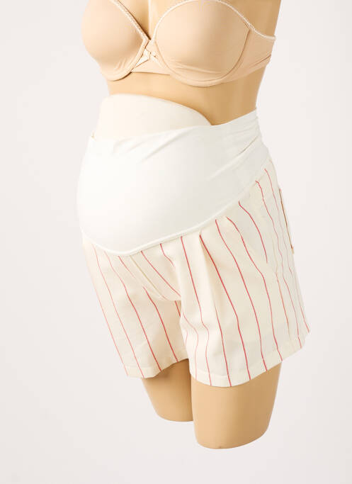 Short / Bermuda maternité beige BALLOON pour femme