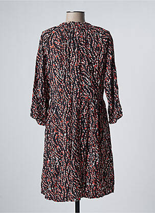 Robe mi-longue manches longues manches longues noir FRACOMINA femme