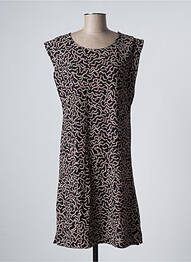 Robe mi-longue manches courtes manches courtes noir SKUNKFUNK femme