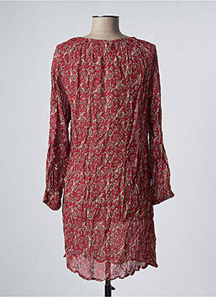 Robe courte manches longues manches longues rouge CREAM femme