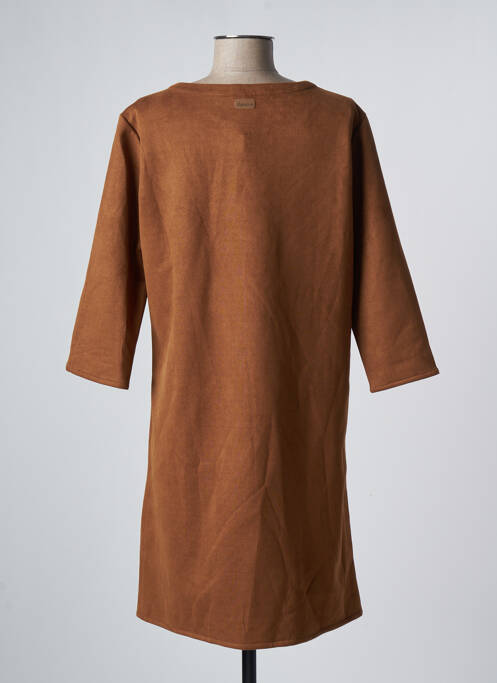 Robe mi-longue marron THALASSA pour femme
