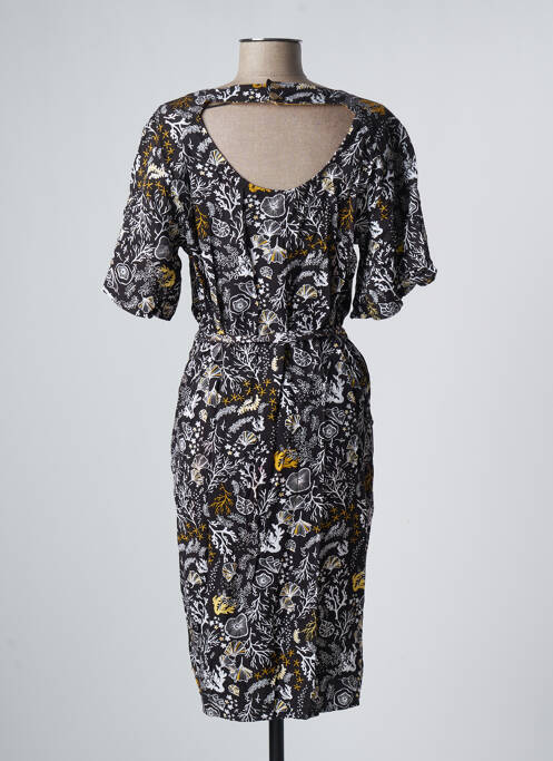 Robe mi-longue noir LOLA ESPELETA pour femme