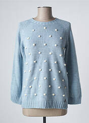 Pull bleu SEE THE MOON pour femme seconde vue