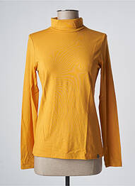 Sous-pull coupe ajustée manches longues jaune MALOKA femme