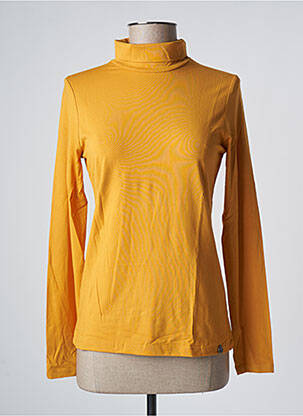 Sous-pull coupe ajustée manches longues jaune MALOKA femme