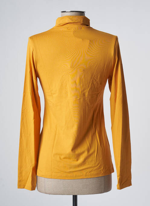 Sous-pull stretch manches longues jaune MALOKA femme