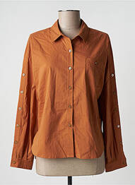 Chemisier poches poitrine manches longues marron LOLA ESPELETA femme