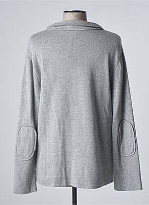 Gilet manches longues coupe cintrée gris NINATI femme