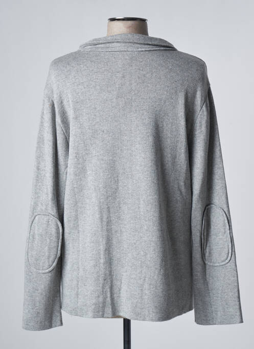 Gilet manches longues gris NINATI pour femme