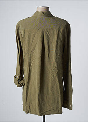 Chemisier poches poitrine manches longues vert TONI femme
