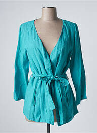 Veste casual poches bleu LILI & CAROLINE femme