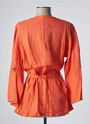 Veste casual poches orange LILI & CAROLINE femme