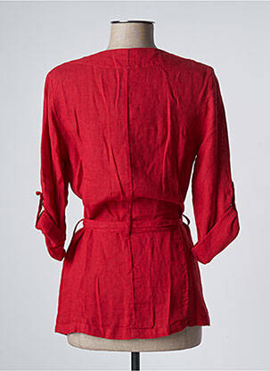 Veste casual poches rouge LILI & CAROLINE femme