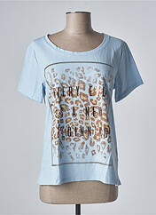 T-shirt bleu CREAM pour femme seconde vue