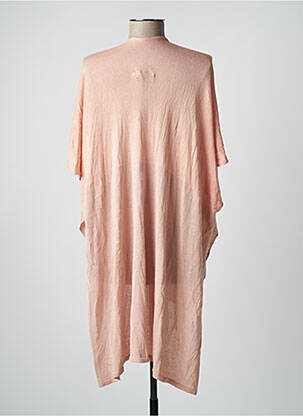 Gilet manches courtes finition bords-côtes rose GABRIELLE BY MOLLY BRACKEN femme