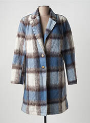 Manteau long bleu KANOPE pour femme seconde vue