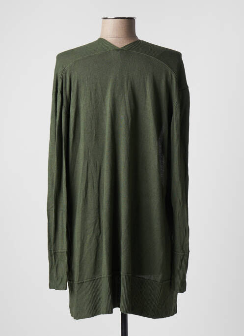 Gilet manches longues vert NINATI pour femme