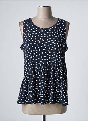 Top tissage jersey fines bretelles bleu ANDAM femme