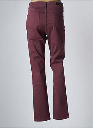 Pantalon slim tissage popeline taille normale rouge COWEST femme