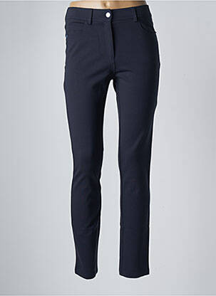 Pantalon slim skinny taille haute bleu ANDAM femme
