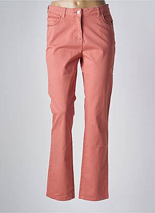 Pantalon slim tissage popeline taille normale orange DIANE LAURY femme