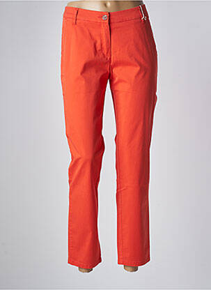Pantalon chino taille normale taille normale orange TONI femme