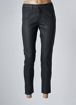 Pantalon 7/8 stretch taille normale marron LCDN femme