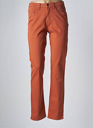Pantalon slim orange GUY DUBOUIS pour femme