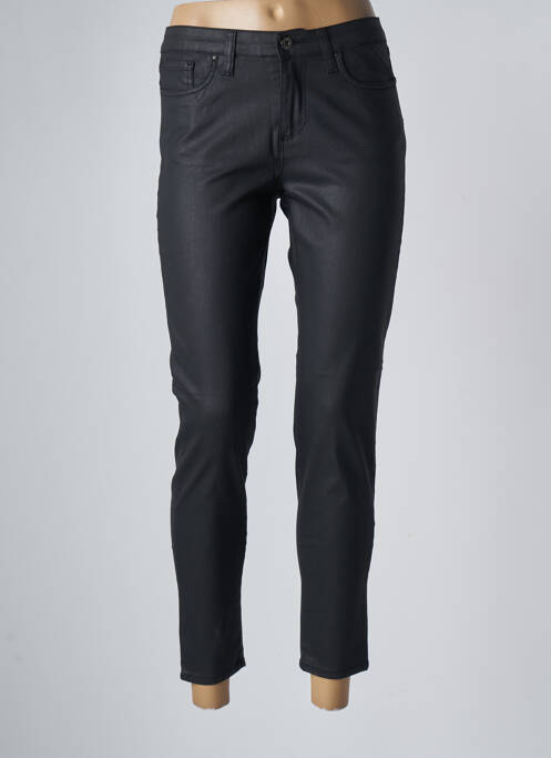 Pantalon 7/8 stretch taille normale marron LCDN femme