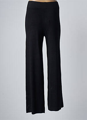 Pantalon droit stretch taille normale noir KAFFE femme