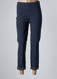 Pantalon 7/8 stretch taille normale bleu TONI femme