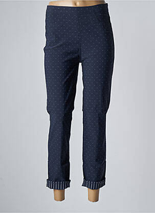 Pantalon 7/8 stretch taille normale bleu TONI femme
