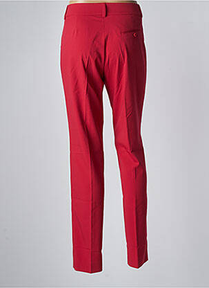 Pantalon chino tissage popeline taille normale rouge LCDN femme
