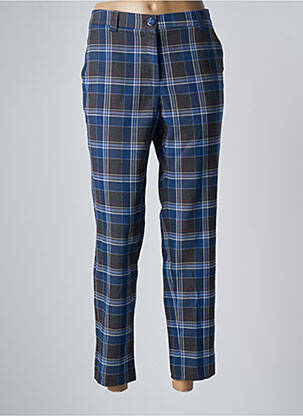 Pantalon chino tissage popeline taille normale bleu SEE THE MOON femme